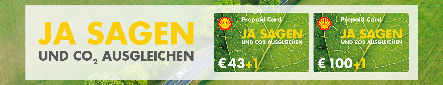 Ja sagen und CO2 ausgleichen: Die nachhaltige Shell Prepaid Card