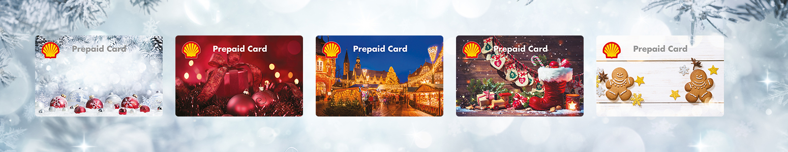 Die neuen Weihnachtsmotive 2022 - Shell Prepaid Card