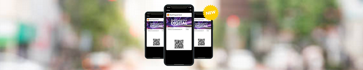 Die digitale Karte der Shell Prepaid Card - ab sofort verfügbar