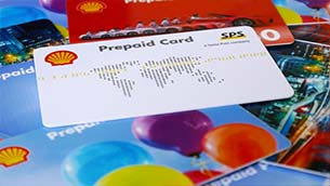 Foto der Shell Prepaid Card Sonderedition - Abbildung einer Beispielkarte für die Seitenverlinkung "Individuelle Karten"