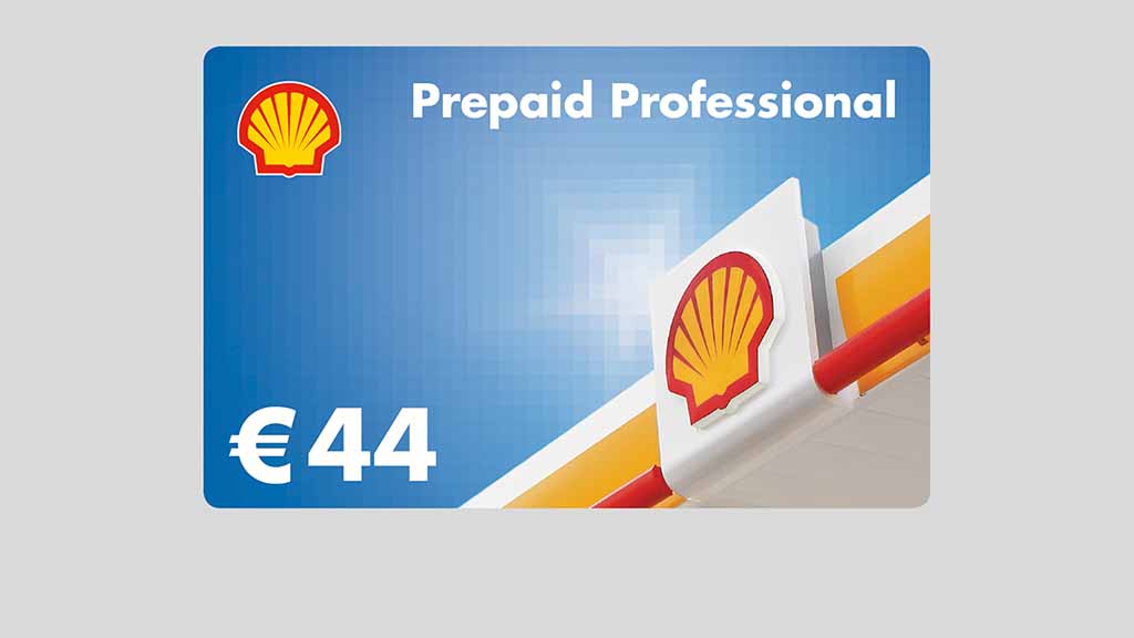 Abbildung der 44 EUR Shell Prepaid Professional zum steuerfreien Sachbezug zur Seite "Zur Bestellung der Shell Prepaid Professional"