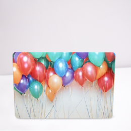 Bunte Luftballonkartenverpackung