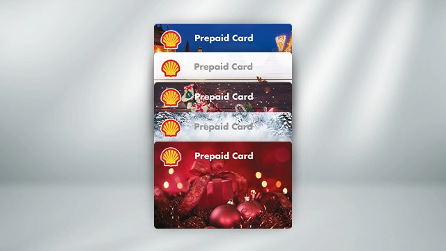 Alle Kartonkarten der Shell Prepaid Card